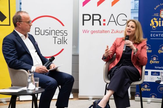 Business Talk mit Mag.a Beate Meinl-Reisinger, 6. Juni 2023 © Hans Leitner - Photography
