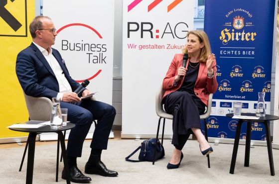 Business Talk mit Mag.a Beate Meinl-Reisinger, 6. Juni 2023 © Hans Leitner - Photography