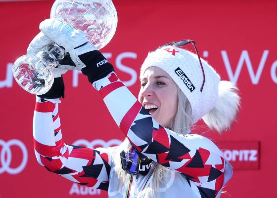 Eva-Maria-Brem mit der Kristallkugel im Riesentorlauf © GEPA Pictures