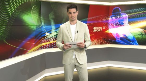 Michael Tiroch als Moderator der KroneTV-Sportnews © KroneTV