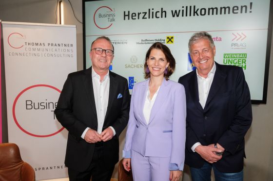 Business Talk mit Karoline Edtstadler und Gerhard Zeiler, am 08. April 2024 © Hans Leitner - Photography